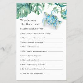 Flyer Jogos Tropicais De Chás de panela Você Conhece A N