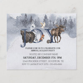 Flyer JOY Woodland Christmas Holiday Company I Corporate