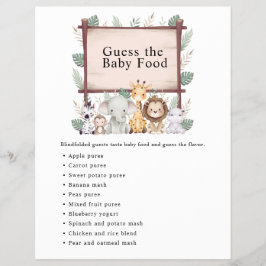 Flyer Jungle Safari Chá de fraldas Games