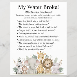 Flyer Jungle Safari Chá de fraldas Games