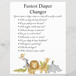 Flyer Jungle Safari Chá de fraldas Games