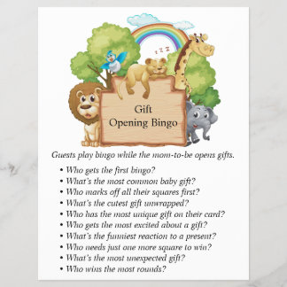 Flyer Jungle Safari Chá de fraldas Games