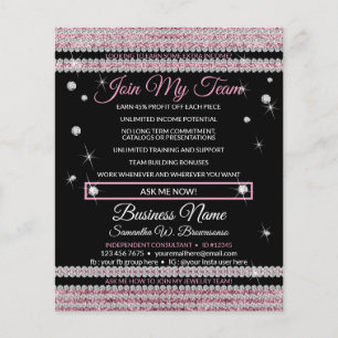 Flyer Junte-se à minha equipe, Joias Bling