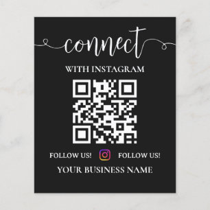 Flyer Junte-se a nós no código QR do Instagram   Instagr