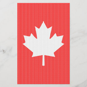 Flyer Knit Style Maple Leaf Knitting Motif