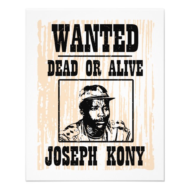 Flyer Kony 2012 Joseph Kony queria Poster (Frente)