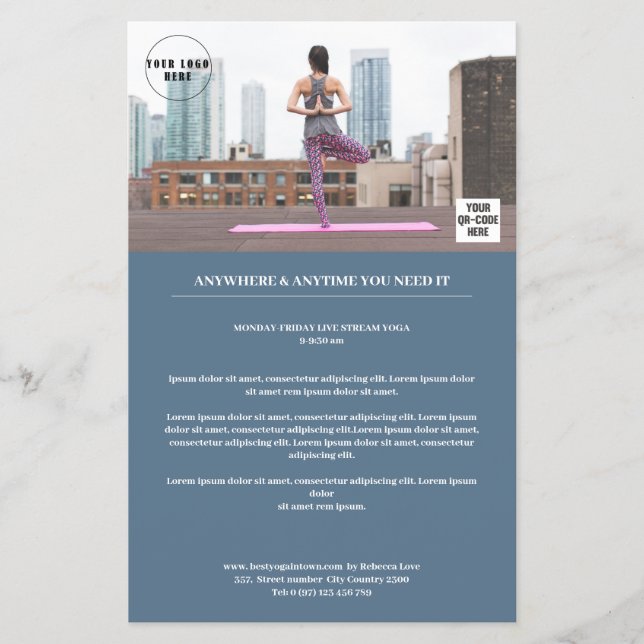 Flyer Kundenspezifischer Foto (Frente)