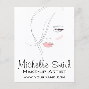 Flyer Lábios cor-de-rosa corais compõem a marca do artis