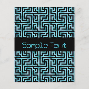 Flyer Labirinto Azul e Preto