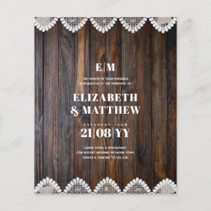 Flyer Lace Rustic Lace, FLYERS, o mais baixo orçamento d