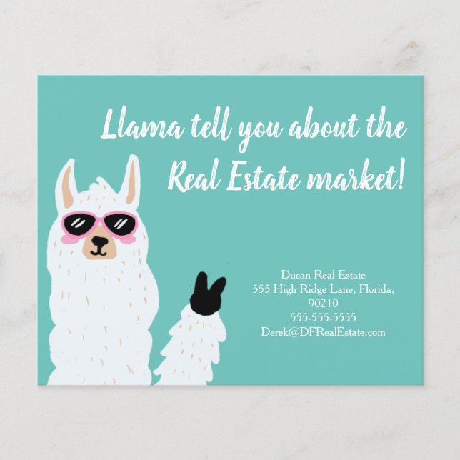 Flyer lama diz quanto marketing de imóveis vende (Frente)