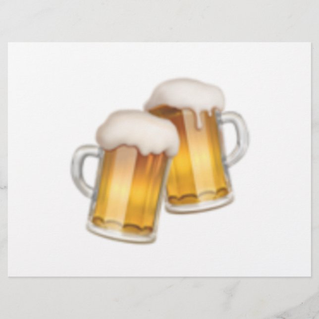 Flyer Lâmpadas De Cerveja Piscantes - Emoji (Frente)