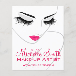 Flyer Lâmpadas longas de face Extensões de lash