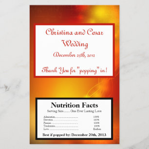 Flyer Lanterna Marroquina do Microwave Popcorn Wrapper