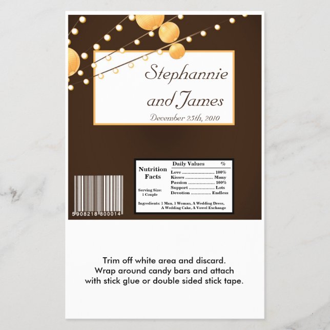 Flyer Lanternas de Papel de Invólucro de Bar Grande de H (Frente)