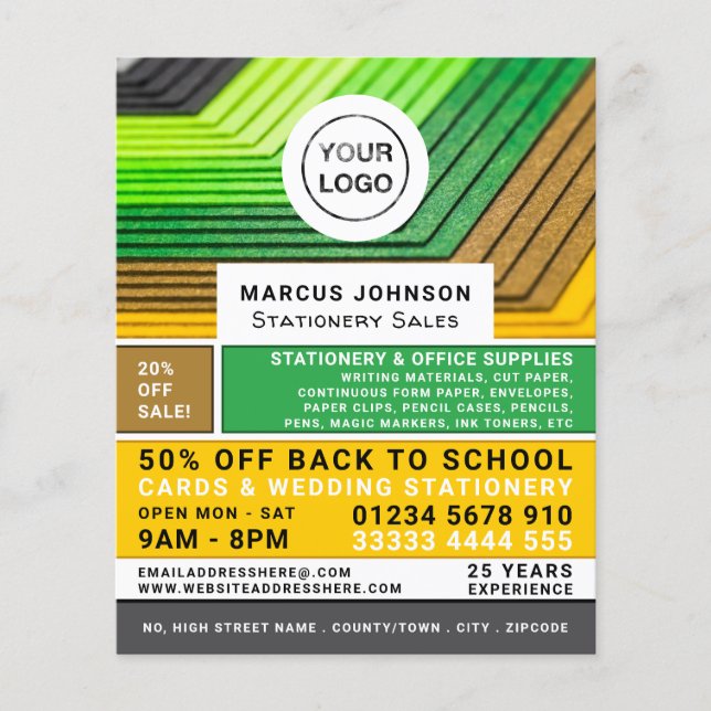 Flyer Lápis, Papelaria e Material de Escritório, Carta (Frente)