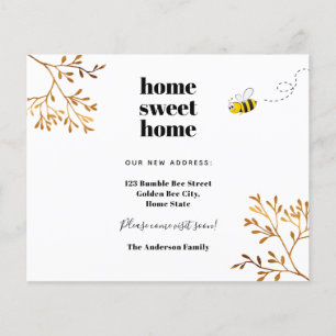 Flyer Lar, doce lar, bumble, anúncio em movimento