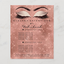 Flyer Lash Lâmpada Lâmpada Lâmpada Lâmpada de Folha de S