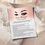 Flyer Lashes & Brows Makeup Artist Após Instrução<br><div class="desc">Lashes Maqueiam Artista Depois Dos Folhetos De Instrução.</div>