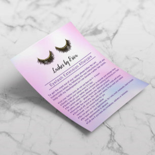 Flyer Lashes Extensão Eyelash Após o Tratamento Cores 