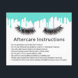 Flyer Lashes Maquiagem Artista Moderna Pingos De Teal Ap<br><div class="desc">As Lashes Maqueiam O Artesanato Moderno Derrame De Teal Após As Instruções De Cuidados.</div>