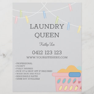 Flyer Laundry Ironing Services