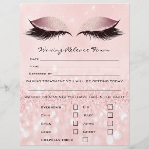 Flyer Lava-rosa de liberação do passivo de Depilação de 