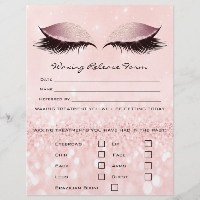 Flyer Lava-rosa de liberação do passivo de Depilação de  (Frente)