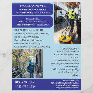 Flyer Lavagem a Alta Pressão