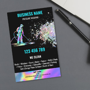 Flyer Lavagem à Alta Pressão de Pátio de Entrada