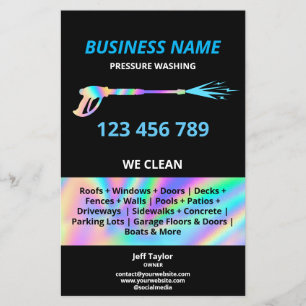 Flyer Lavagem a Alta Pressão Profissional Moderna Lavage