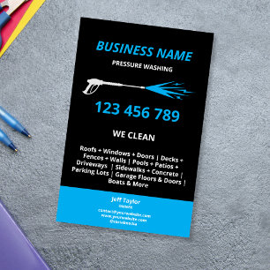Flyer Lavagem Profissional com Hidrojateamento Negócio d