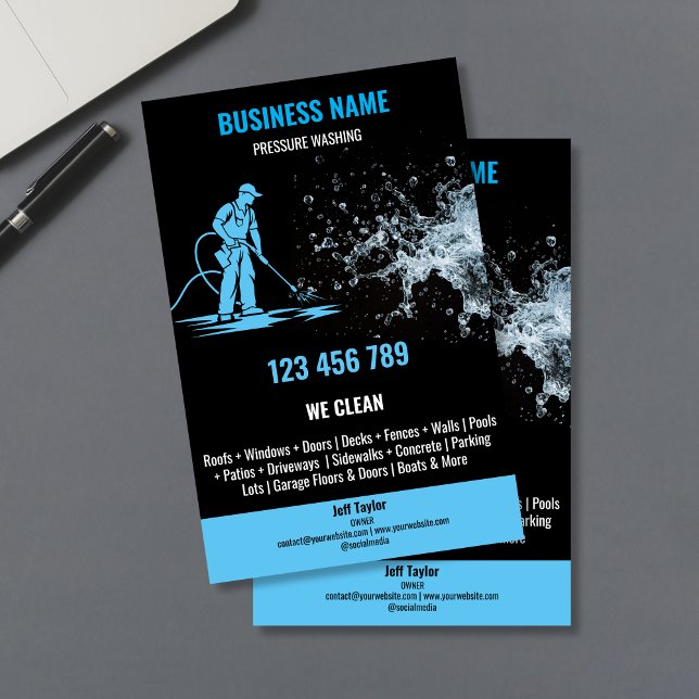 Flyer Lavagem Profissional de Casas com Hidrojateamento (Criador carregado)