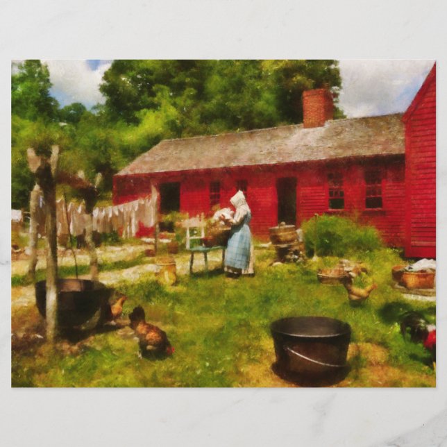 Flyer Lavanderia - Roupa Antiga da Escola (Frente)