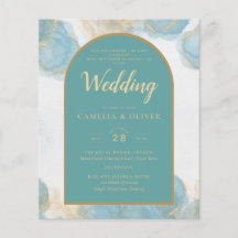 Leah G INK Vidro do mar Turquesa Teal Dourado CONV