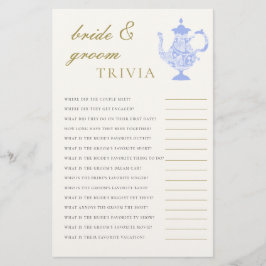 Flyer Legante do Colégio Noiva Trivia Bridal Tea China