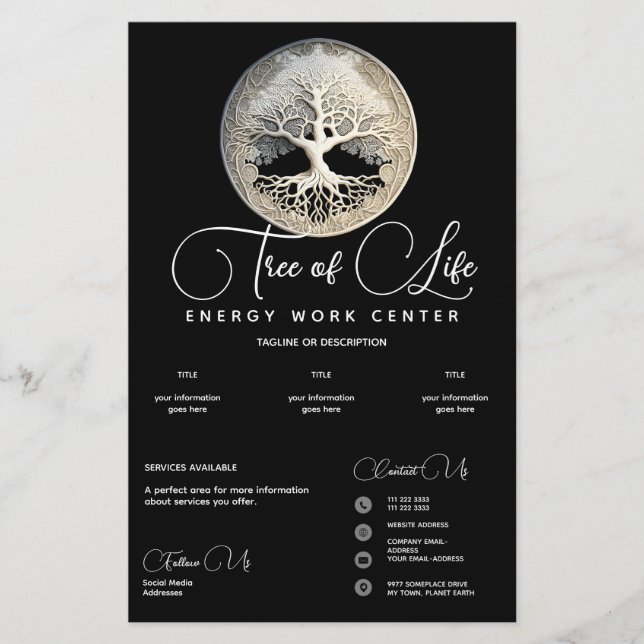 Flyer Lembrança do Luar | Árvore da Vida (Frente)