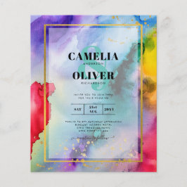 FLYER LENÇAS DE CORREIO LÍQUIDO DE CONVITE DE CASAMENTO