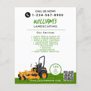 Flyer Lewn Care Landscaping Removendo negócios