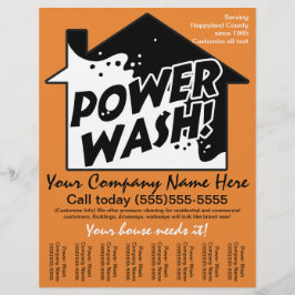 Flyer Limpeza da pressão de energia Anúncios de Marketin