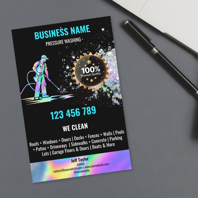 Flyer Limpeza Da Tomada De Energia De Lavagem Por Pressã (Criador carregado)