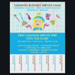 Flyer Limpeza de Bilhetes Janitoriais Publicidade Maid<br><div class="desc">Limpeza de Bilhetes Janitoriais Publicidade Maid</div>