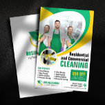 Flyer Limpeza de Casa Verde Amarelo<br><div class="desc">Promovam seus serviços de limpeza residencial e comercial com esta modelo de limpeza de casas amarelas verdes. Apresentando um design limpo e moderno com cores e espaço personalizáveis para seu logotipo, serviços oferecidos e informações de contato. O código QR incluído facilita aos clientes potenciais o registro de seus serviços instantaneamente....</div>