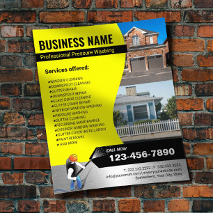 Flyer Limpeza de Fotografias com Lavagem de Pressão da 