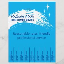 Flyer Limpeza De Habitação, Limpeza De Lágrimas