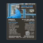 Flyer Limpeza de Janelas, Limpeza de Janelas, Serviço de<br><div class="desc">Windows Clean,  Limpeza de Janelas,  Folheto de Anúncios de Serviço de Limpeza pela Loja de Cartão de visita.</div>