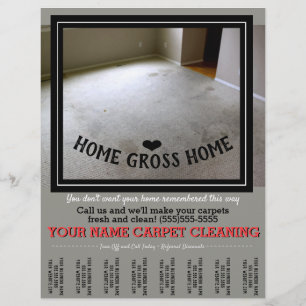 Flyer Limpeza de Tapetes Personalizados para Anúncios de