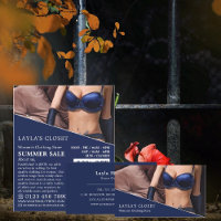 Lingerie de vindima, anúncio de loja de roupas fem