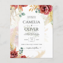 LIQUIDAÇÃO! Boho Burgundy Dourado Floral Campo Cel