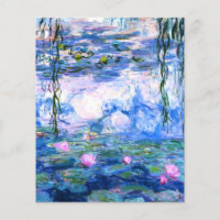 Lírios de Água Rosa Monet